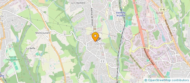 localisation de l'entreprise SCI PARIS CHARBONNIERES  DARDILLY