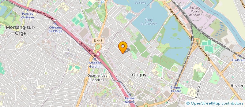 localisation de l'entreprise SCI PARIS-CHARENTE  GRIGNY