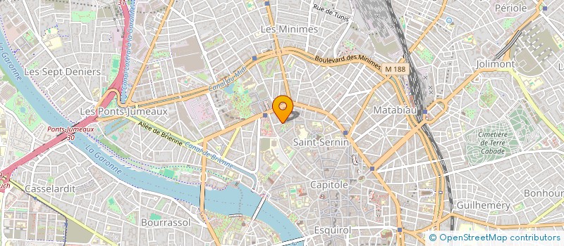 localisation de l'entreprise SCI PARIS CHARMETTES  TOULOUSE