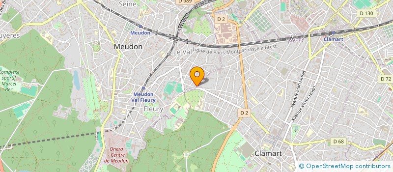 localisation de l'entreprise SCI PARIS CHATEAU à MEUDON