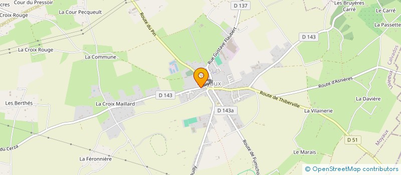 localisation de l'entreprise SCI PARIS CHAUMIERE  MOYAUX