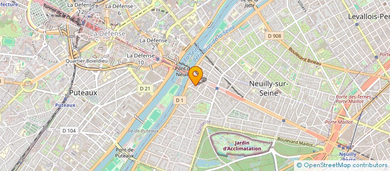 localisation de l'entreprise SCI PARIS EYLAU à NEUILLY-SUR-SEINE