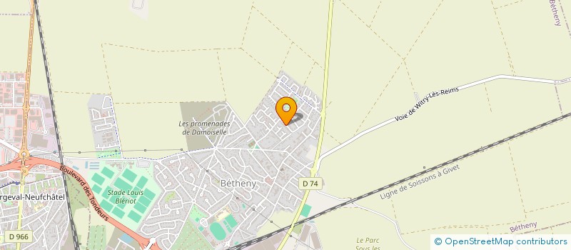 localisation de l'entreprise SCI PARIS GAUTHIER  BETHENY