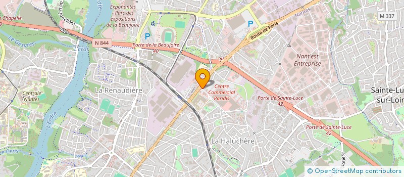 localisation de l'entreprise SCI PARIS HALUCHERE à NANTES
