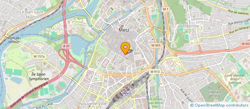 localisation de l'entreprise SCI PARIS HITTORF  METZ