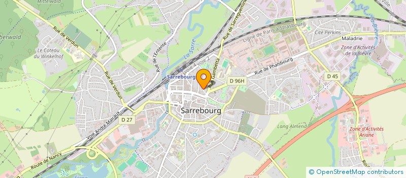 localisation de l'entreprise SCI PARIS LAFAYETTE à SARREBOURG