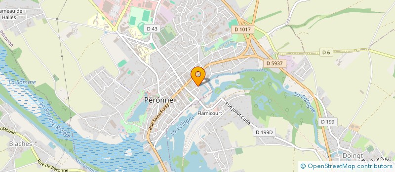 localisation de l'entreprise SCI PARIS LOGO à PERONNE