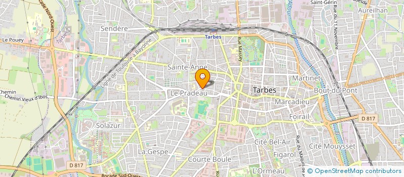 localisation de l'entreprise SCI PARIS-MADRID  TARBES