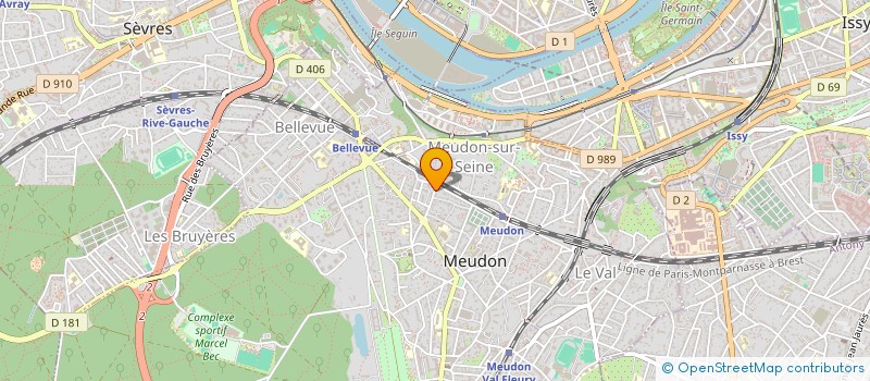 localisation de l'entreprise SCI PARIS MEUDON IMMOBILIER à MEUDON
