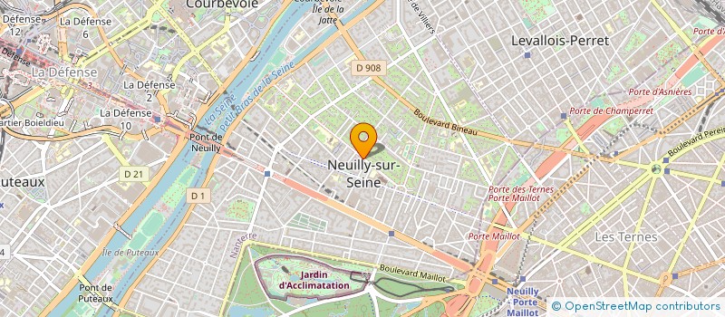 localisation de l'entreprise SCI PARIS NEUILLY à NEUILLY-SUR-SEINE