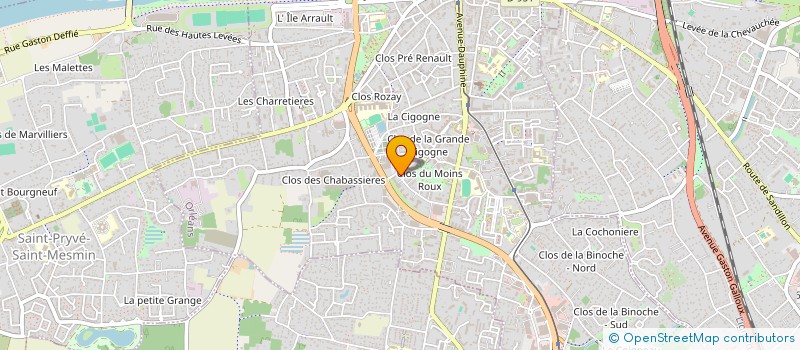 localisation de l'entreprise SCI PARIS ORLEANS  ORLEANS