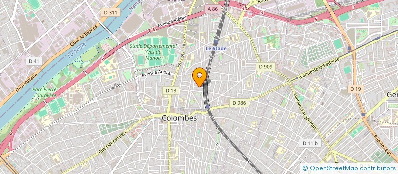 localisation de l'entreprise SCI PARIS OUEST à COLOMBES