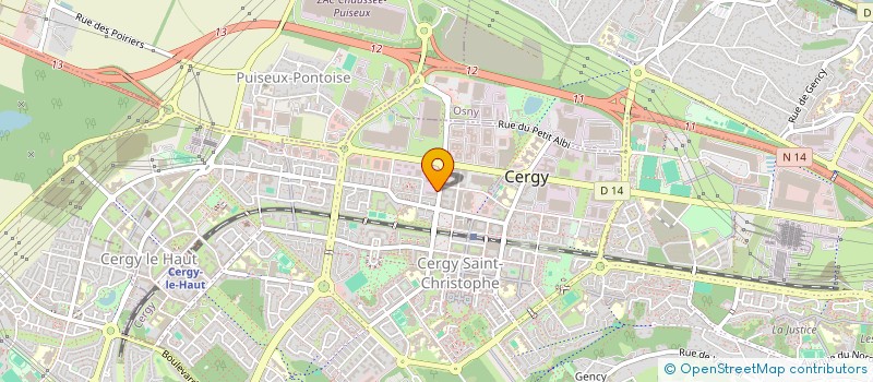 localisation de l'entreprise SCI PARIS OUEST  CERGY