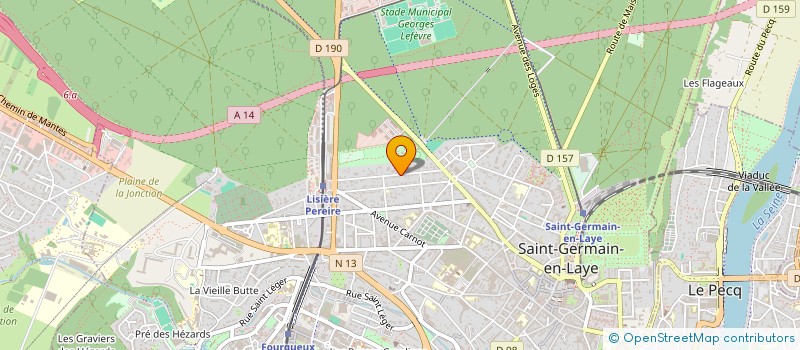 localisation de l'entreprise SCI PARIS OUEST  SAINT-GERMAIN-EN-LAYE