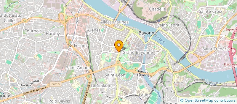 localisation de l'entreprise SCI PARIS PAULMY à BAYONNE