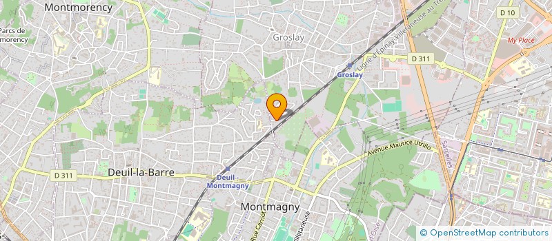 localisation de l'entreprise SCI PARIS PICARDIE  GROSLAY