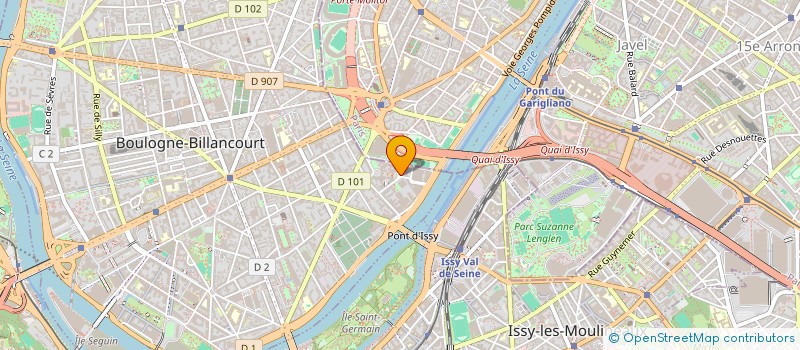 localisation de l'entreprise SCI PARIS PORTE DES POISSONNIERS à BOULOGNE-BILLANCOURT