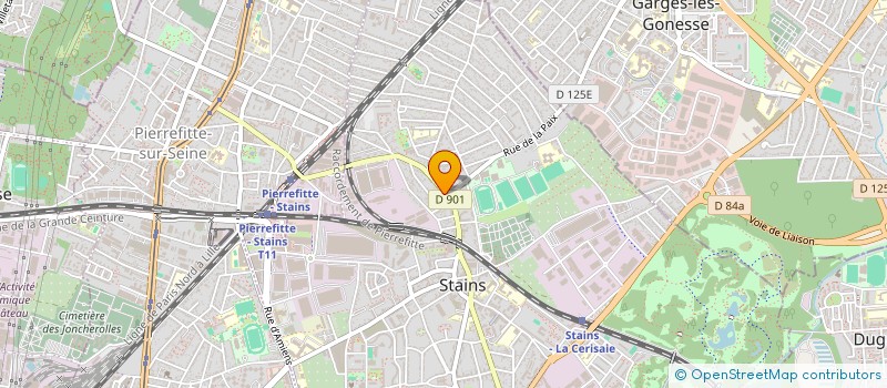 localisation de l'entreprise SCI PARIS PREVOYANTS à STAINS