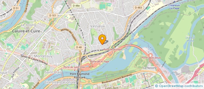 localisation de l'entreprise SCI PARIS SAINT-LAMBERT  CALUIRE-ET-CUIRE