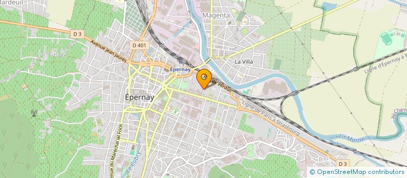 localisation de l'entreprise SCI PARIS SAINT PLACIDE  EPERNAY