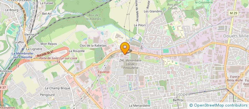 localisation de l'entreprise SCI PARIS SGDEF  SAINT-CYR-SUR-LOIRE