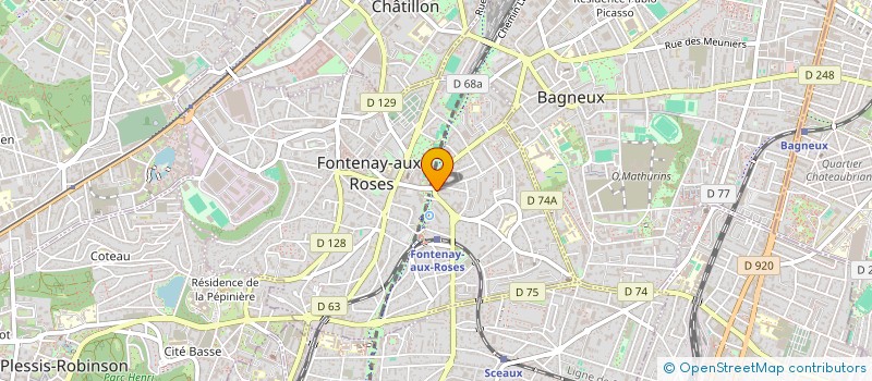 localisation de l'entreprise SCI PARIS SUD à FONTENAY-AUX-ROSES