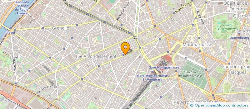 localisation de l'entreprise SCI PARIS VAUGIRARD à PARIS