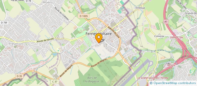 localisation de l'entreprise SCI PARIS VOLTAIRE I à FERNEY-VOLTAIRE