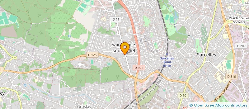localisation de l'entreprise SCI PARIS XVI à SAINT-BRICE-SOUS-FORET