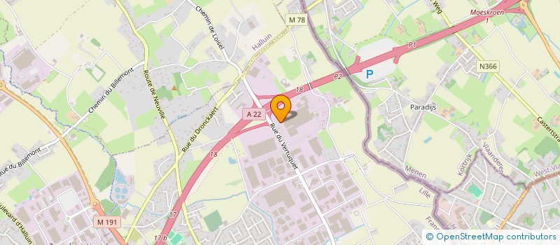 localisation de l'entreprise SCI PARISAR à LILLE