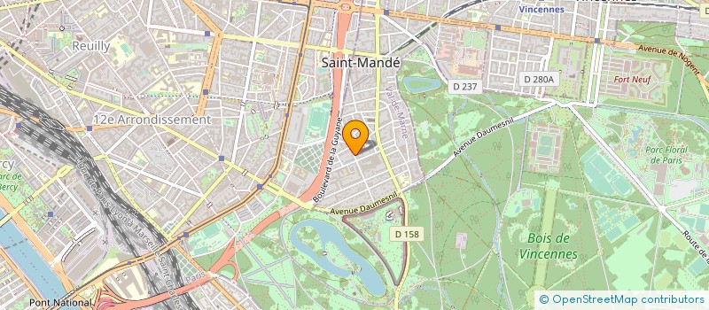 localisation de l'entreprise SCI PARISAV  SAINT-MANDE