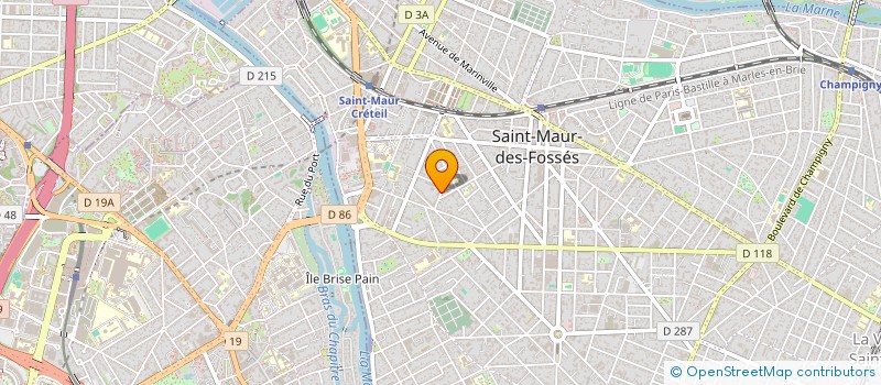 localisation de l'entreprise SCI PARISIENNE 26 à SAINT-MAUR-DES-FOSSES