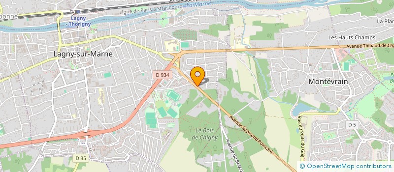 localisation de l'entreprise SCI PARISIENNE  LAGNY-SUR-MARNE