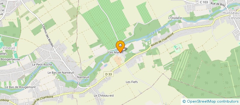 localisation de l'entreprise SCI PARISIX  HUISSEAU-SUR-COSSON