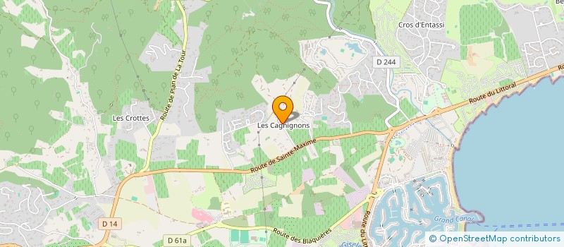 localisation de l'entreprise SCI PARISMONTAN à GRIMAUD