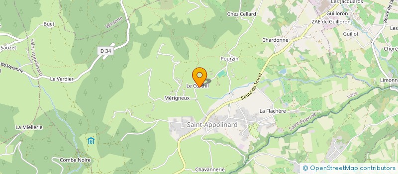 localisation de l'entreprise SCI PARISSEAUX  SAINT-APPOLINARD