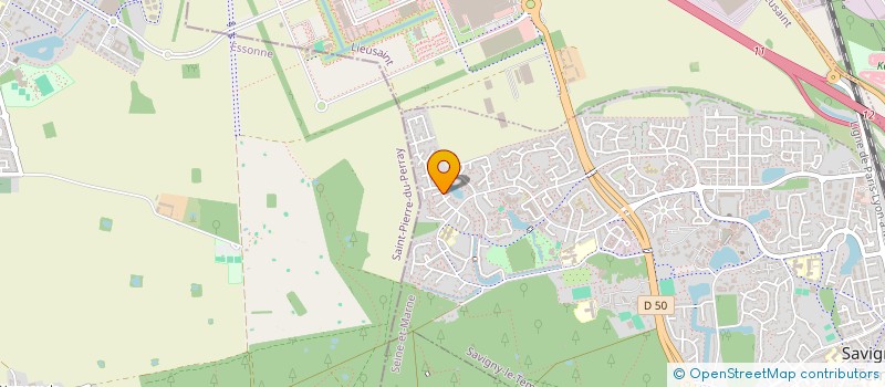 localisation de l'entreprise SCI PARISUD  SAVIGNY-LE-TEMPLE
