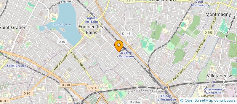 localisation de l'entreprise SCI PARISYL  ENGHIEN-LES-BAINS