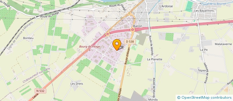 localisation de l'entreprise SCI PARIVAL  BOURG-DE-PEAGE