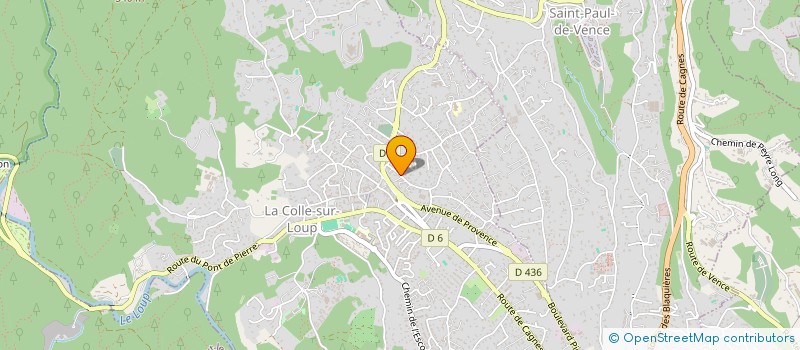 localisation de l'entreprise SCI PARIVARIKA SARANA  LA COLLE-SUR-LOUP