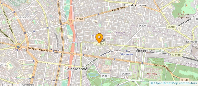 localisation de l'entreprise SCI PARK ANSELME à MONTREUIL