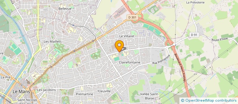 localisation de l'entreprise SCI PARK DU REDON  LE MANS