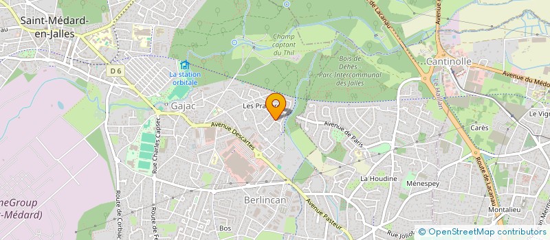 localisation de l'entreprise SCI PARKA  SAINT-MEDARD-EN-JALLES