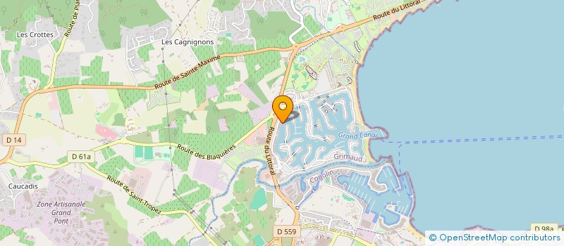 localisation de l'entreprise SCI PARKER  GRIMAUD