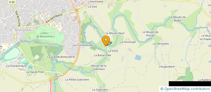 localisation de l'entreprise SCI PARKFOCH  BEAUPREAU-EN-MAUGES