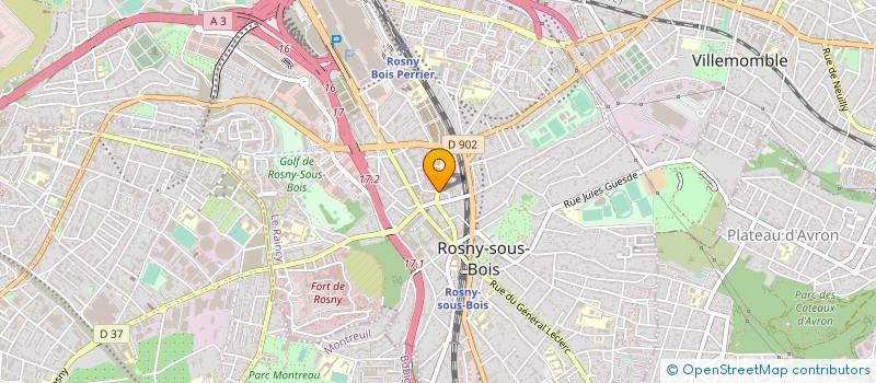 localisation de l'entreprise SCI PARKING AZOULAY à ROSNY-SOUS-BOIS
