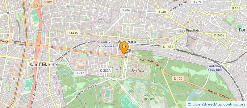 localisation de l'entreprise SCI PARKING PARISIEN RONSARD à VINCENNES