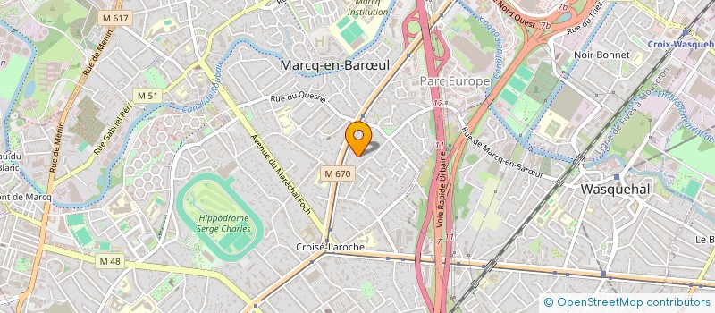 localisation de l'entreprise SCI PARKING VICTOIRE  MARCQ-EN-BARUL