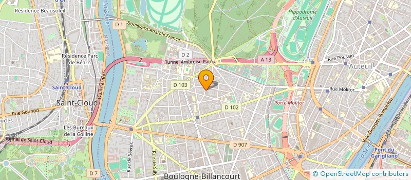 localisation de l'entreprise SCI PARKINGS BLAIZOT à BOULOGNE-BILLANCOURT