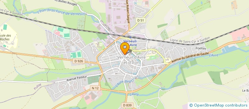 localisation de l'entreprise SCI PARKS  VERNEUIL D'AVRE ET D'ITON